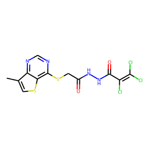 N'1-(2,3,3-TRICHLOROACRYLOYL)-2-[(7-METHYLTHIENO[3,2-D]PYRIMIDIN-4-YL)THIO]ETHANOHYDRAZIDE