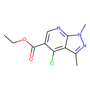 ETHYL4-CHLORO-1,3-DIMETHYL-1H-PYRAZOLO[3,4-B]PYRIDINE-5-CARBOXYLATE