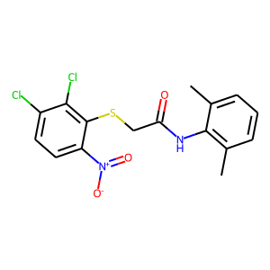 N1-(2,6-DIMETHYLPHENYL)-2-[(2,3-DICHLORO-6-NITROPHENYL)THIO]ACETAMIDE