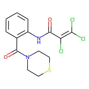 N1-[2-(1,4-THIAZINAN-4-YLCARBONYL)PHENYL]-2,3,3-TRICHLOROACRYLAMIDE