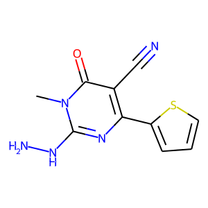 2-HYDRAZINO-1-METHYL-6-OXO-4-(2-THIENYL)-1,6-DIHYDROPYRIMIDINE-5-CARBONITRILE