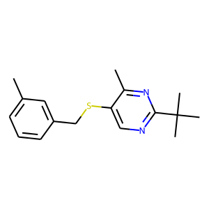 2-(TERT-BUTYL)-4-METHYL-5-[(3-METHYLBENZYL)THIO]PYRIMIDINE
