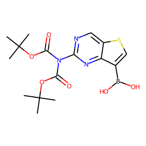 (2-(bis(tert-butoxycarbonyl)amino)thieno[3,2-d]pyrimidin-7-yl)boronic acid
