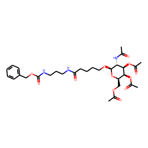 (2R,3R,4R,5R,6R)-5-acetamido-2-(acetoxymethyl)-6-((5-((3-(((benzyloxy)carbonyl)amino)propyl)amino)-5-oxopentyl)oxy)tetrahydro-2H-pyran-3,4-diyl diacetate
