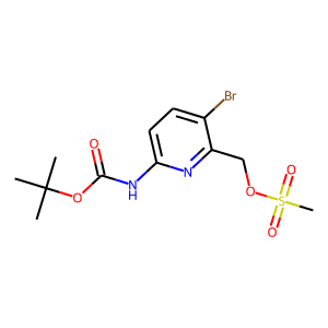 (3-Bromo-6-((tert-butoxycarbonyl)amino)pyridin-2-yl)methyl methanesulfonate