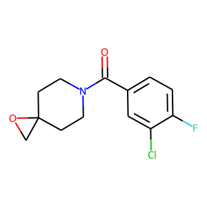 (3-Chloro-4-fluorophenyl)-1-oxa-6-azaspiro[2.5]oct-6-ylmethanone