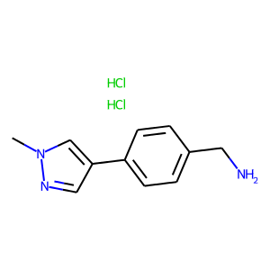 (4-(1-methyl-1H-pyrazol-4-yl)phenyl)methanamine dihydrochloride