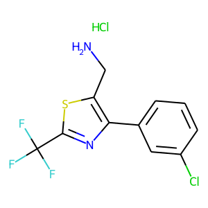 (4-(3-chlorophenyl)-2-(trifluoromethyl)thiazol-5-yl)methanamine hydrochloride