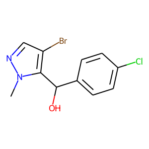 (4-bromo-1-methyl-1H-pyrazol-5-yl)(4-chlorophenyl)methanol