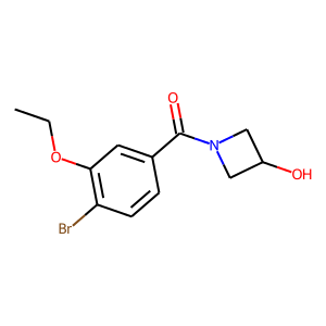 (4-bromo-3-ethoxyphenyl)(3-hydroxy-1-azetidinyl)Methanone