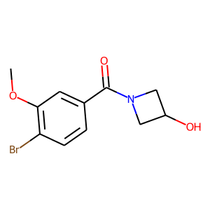 (4-Bromo-3-methoxyphenyl)(3-hydroxy-1-azetidinyl)methanone