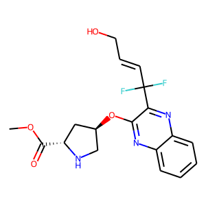 (4R)-4-[[3-[(2E)-1,1-Difluoro-4-hydroxy-2-buten-1-yl]-2-quinoxalinyl]oxy]-L-proline methyl ester