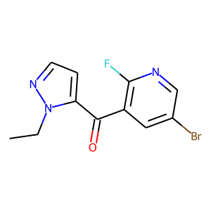 (5-Bromo-2-fluoro-3-pyridinyl)(1-ethyl-1H-pyrazol-5-yl)methanone