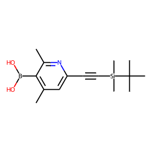 (6-((tert-butyldimethylsilyl)ethynyl)-2,4-dimethylpyridin-3-yl)boronic acid