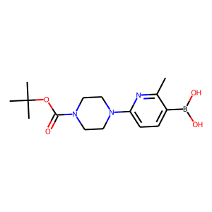 (6-(4-(tert-butoxycarbonyl)piperazin-1-yl)-2-methylpyridin-3-yl)boronic acid