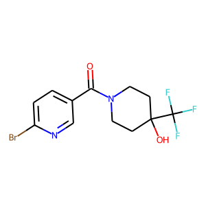 (6-Bromo-3-pyridinyl)[4-hydroxy-4-(trifluoromethyl)-1-piperidinyl]methanone