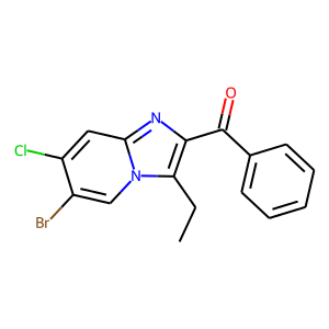 (6-Bromo-7-chloro-3-ethylimidazo[1,2-a]pyridin-2-yl)phenylmethanone