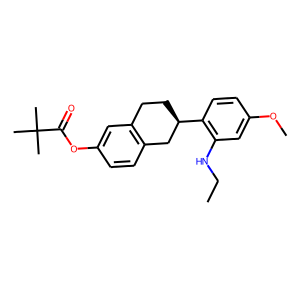 (6R)-6-[2-(Ethylamino)-4-methoxyphenyl]-5,6,7,8-tetrahydro-2-naphthalenyl 2,2-dimethylpropanoate