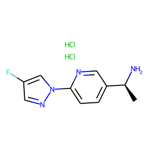 (S)-1-(6-(4-Fluoro-1H-pyrazol-1-yl)pyridin-3-yl)ethanamine dihydrochloride