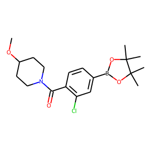 [2-Chloro-4-(4,4,5,5-tetramethyl-1,3,2-dioxaborolan-2-yl)phenyl](4-methoxy-1-piperidinyl)methanone