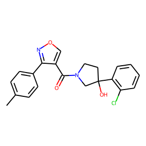 [3-(2-Chlorophenyl)-3-hydroxy-1-pyrrolidinyl][3-(4-methylphenyl)-4-isoxazolyl]methanone